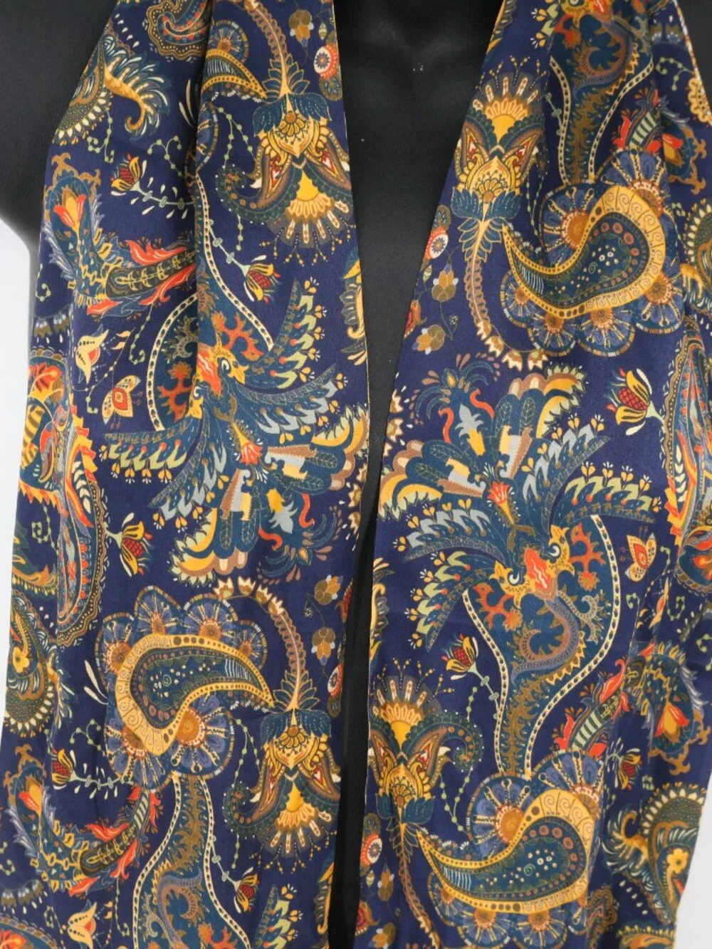 Andantino Bufanda 100% Silk Scarf Paisley Floral